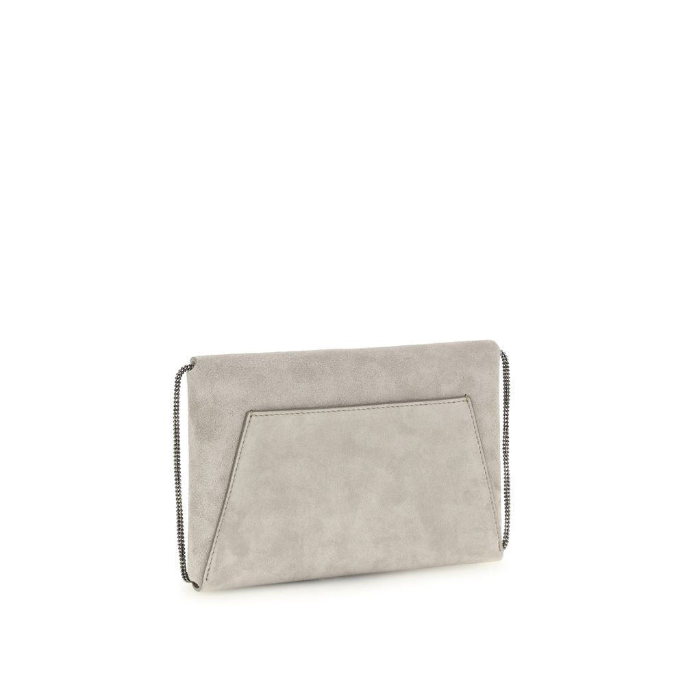 Graue Bos Taurus Kalbsleder Schultertasche