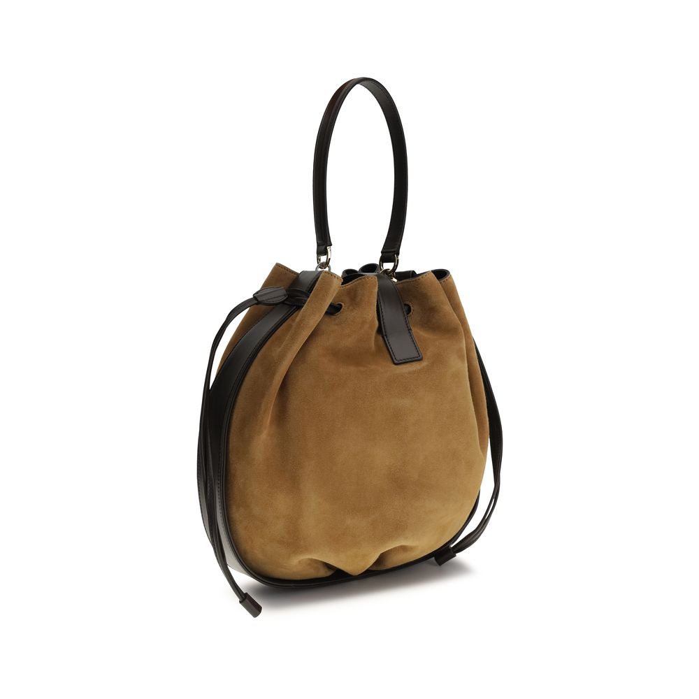 Braune Kalbsleder Bos Taurus Bucket Bag