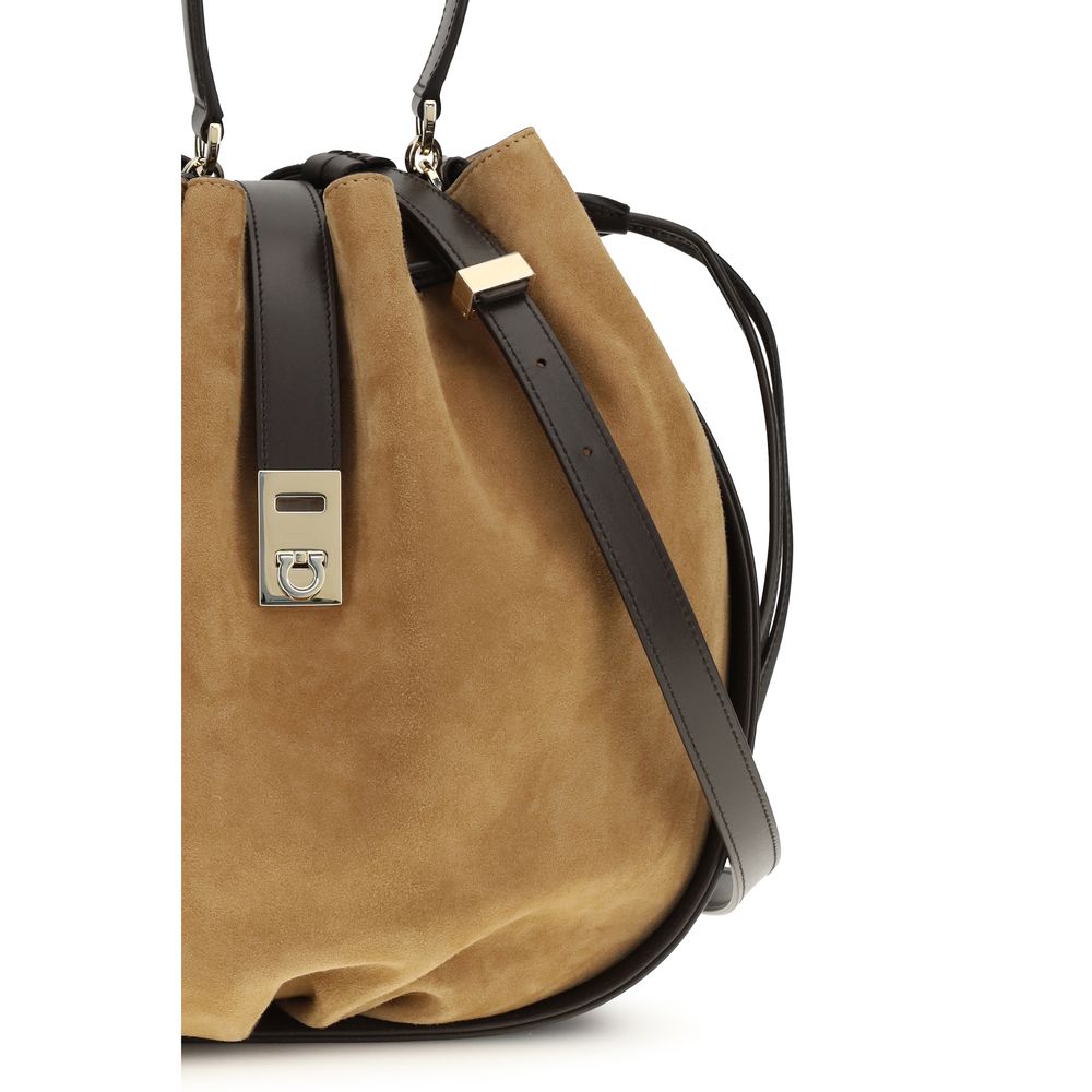 Braune Kalbsleder Bos Taurus Bucket Bag