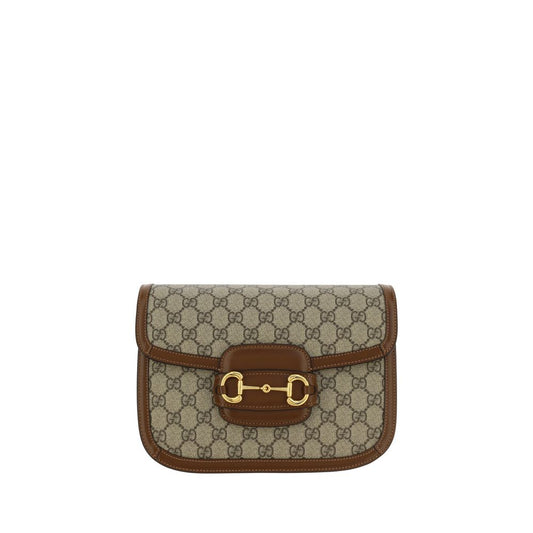 Beige Cotton Shoulder Bag