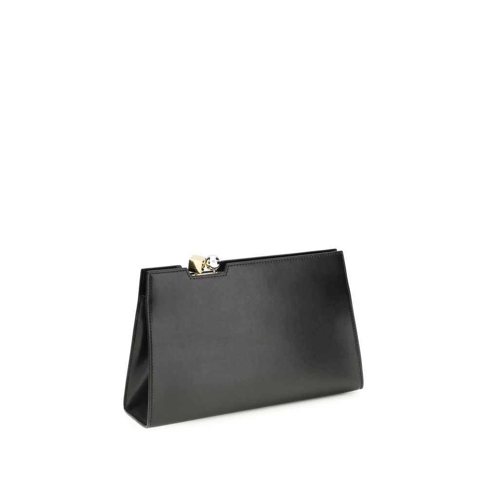 Schwarze Bos Taurus Kalbsleder Schultertasche