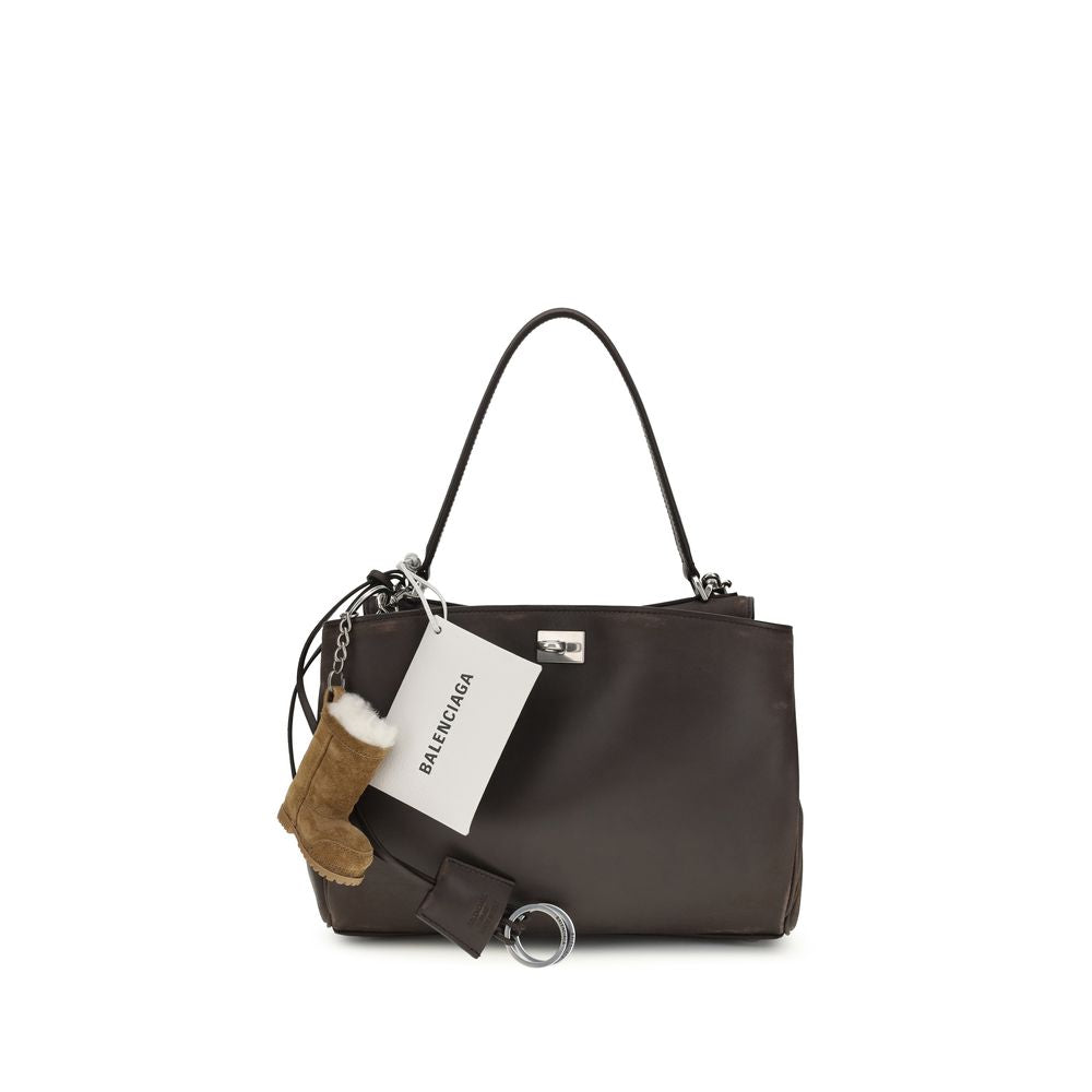 Brown calf leather Bos Taurus shoulder bag