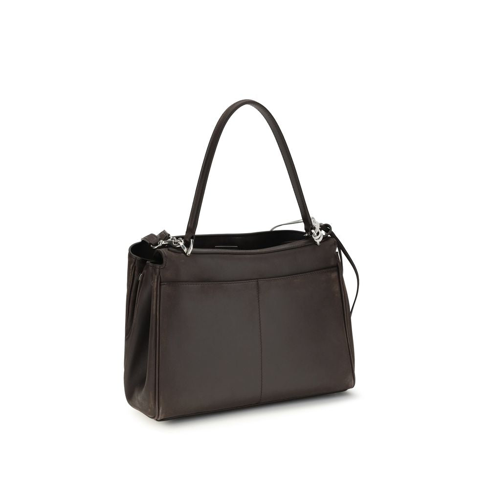 Brown calf leather Bos Taurus shoulder bag