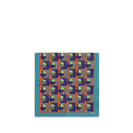 Multicolor silk scarf