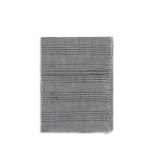 Grey Linen Scarf