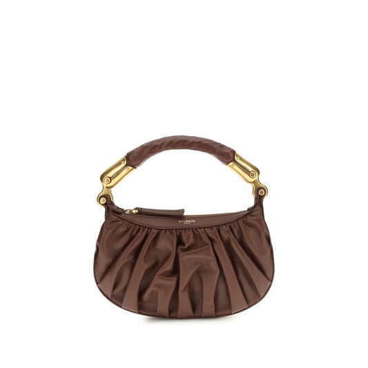 Brown calf leather Bos Taurus shoulder bag