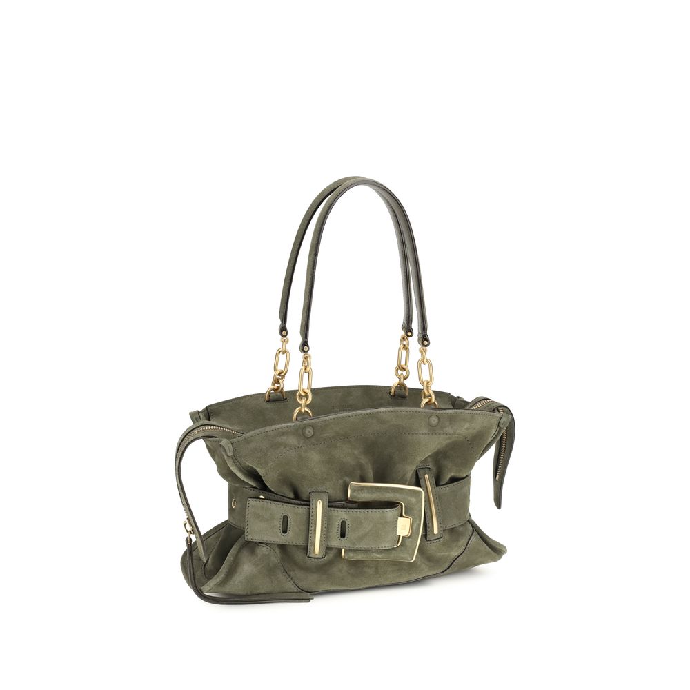 Schultertasche aus Kalbsleder Bos Taurus in Bicolor