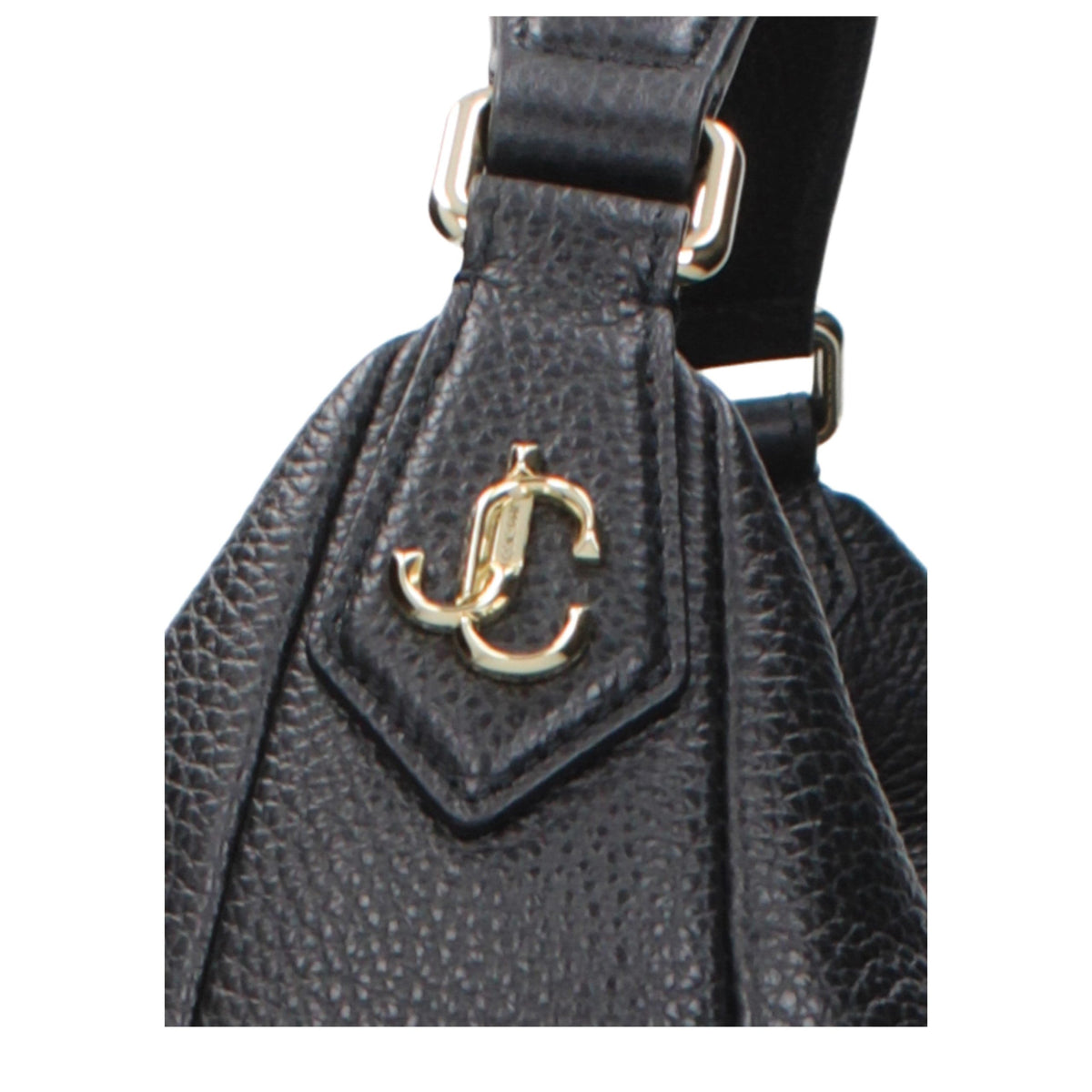 Black leather shoulder bag
