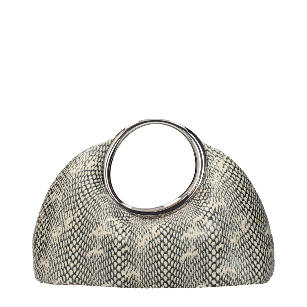 Beige Leder Handtasche