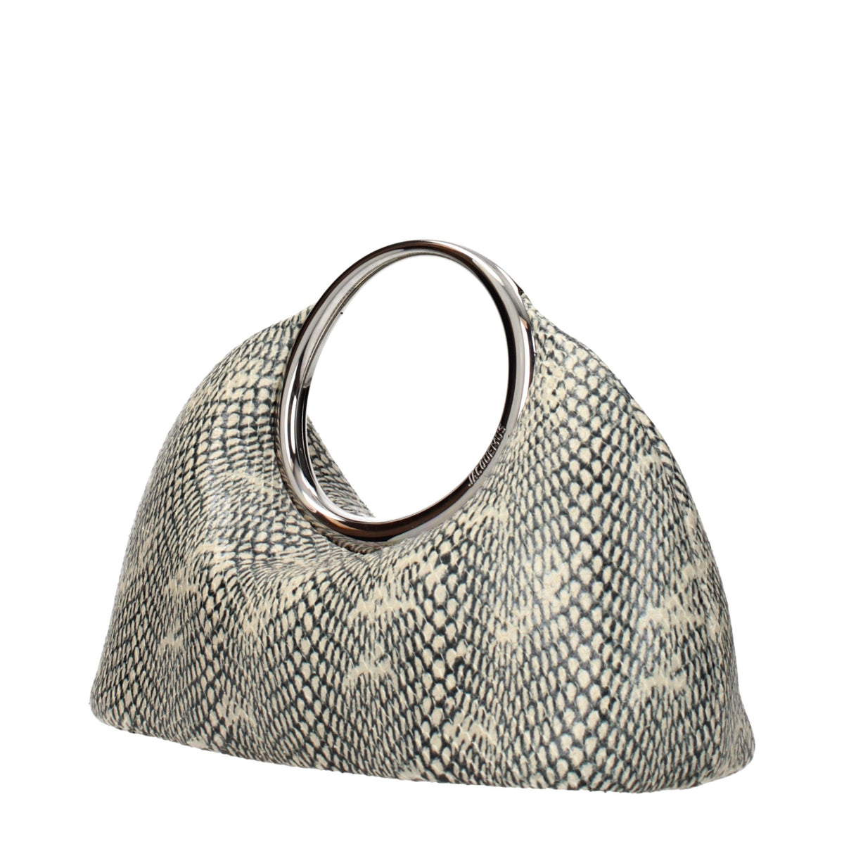 Beige Leder Handtasche