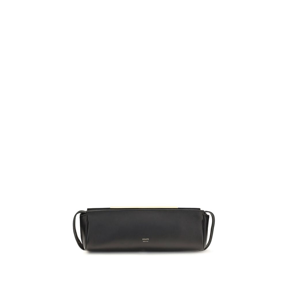 Schwarze Bos Taurus Kalbsleder Clutch