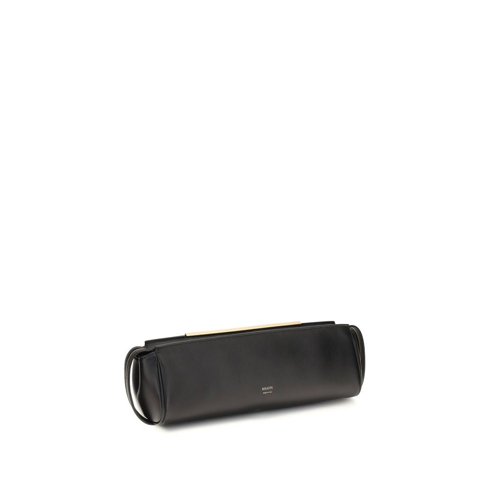 Schwarze Bos Taurus Kalbsleder Clutch