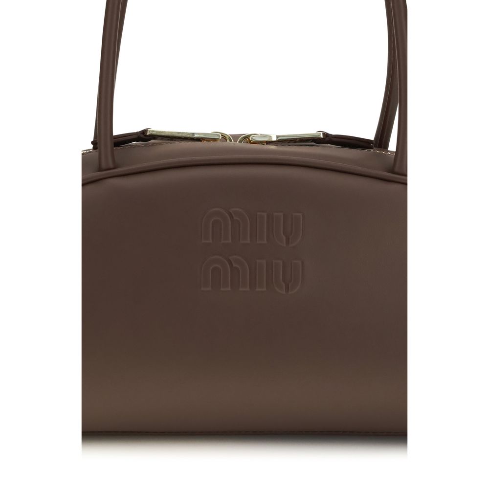 Braune Kalbsleder Bos Taurus Handtasche