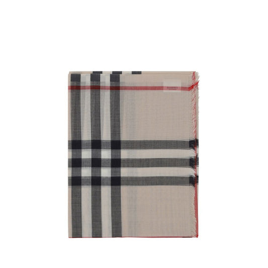 Beige Ovis Aries Wool Scarf