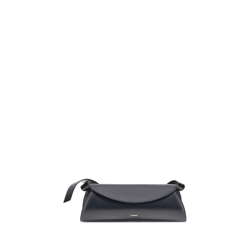 Schwarze Bos Taurus Kalbsleder Schultertasche
