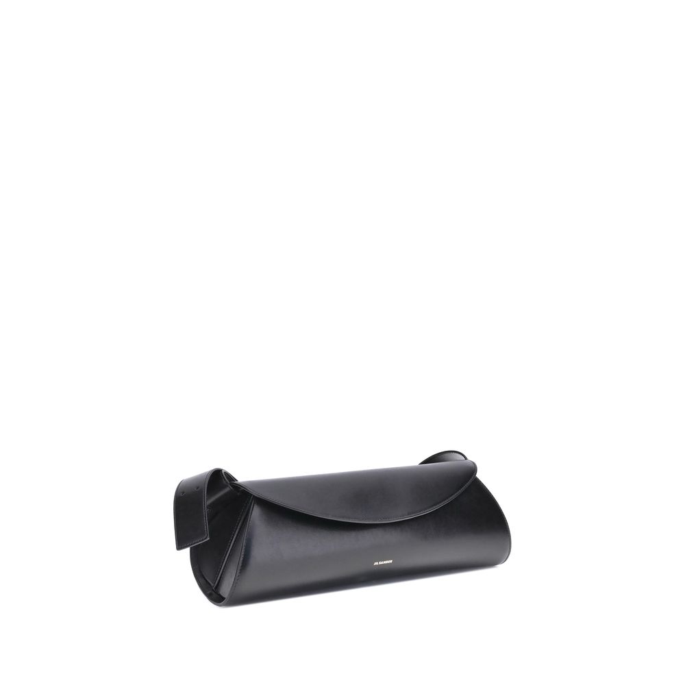 Schwarze Bos Taurus Kalbsleder Schultertasche