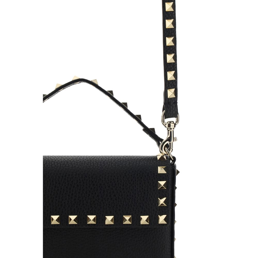 Black Bos Taurus Calf Leather Shoulder Bag