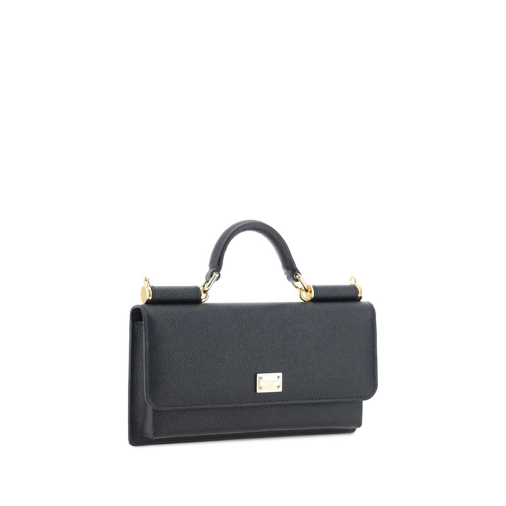 Schwarze Bos Taurus Kalbsleder Schultertasche