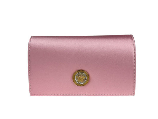 Versace Medusa Kristall Satin Mini Chain Umhängetasche Handtasche