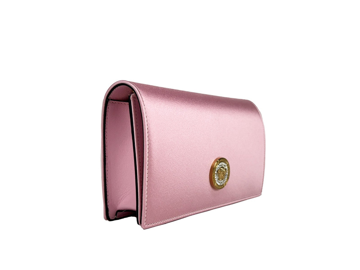 Versace Medusa Kristall Satin Mini Chain Umhängetasche Handtasche