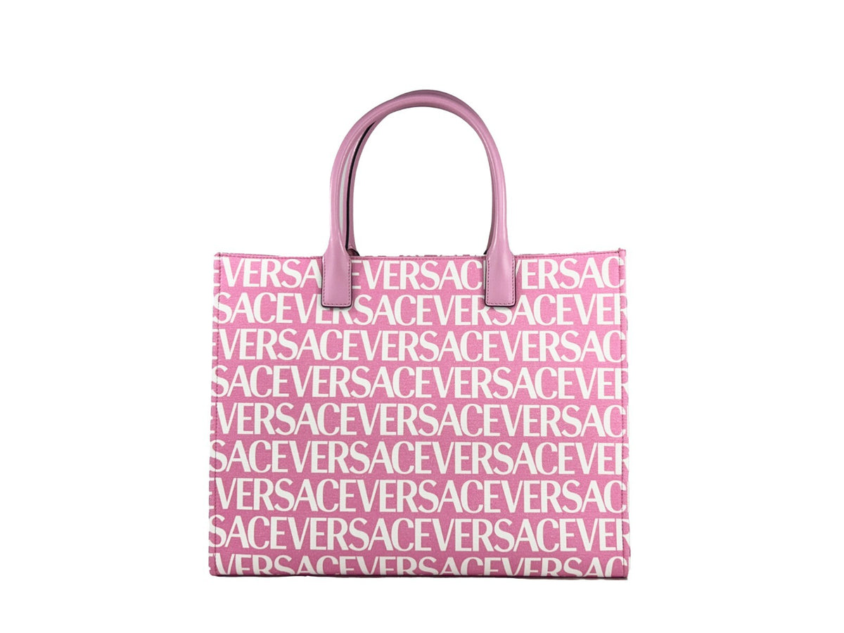 Versace Medusa Große Canvas Shopper Bag Baby Pink