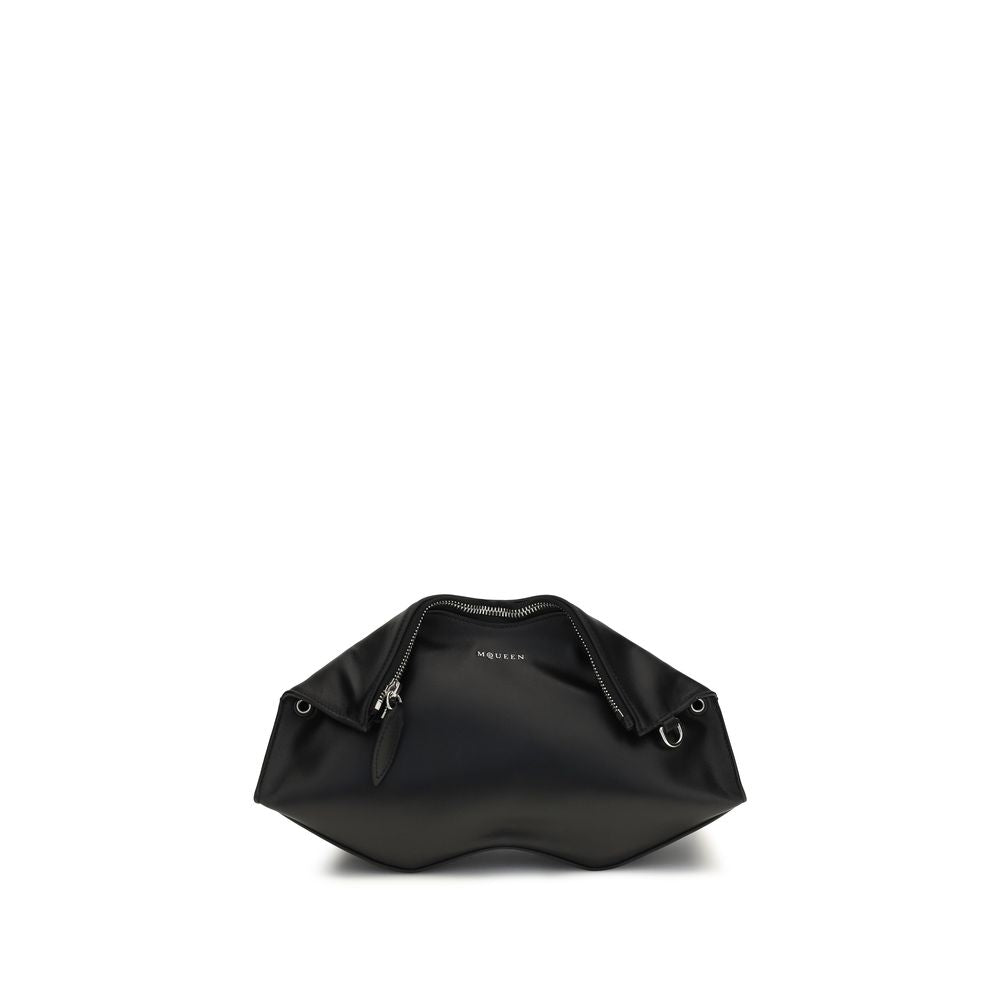 Schwarze Bos Taurus Kalbsleder Clutch