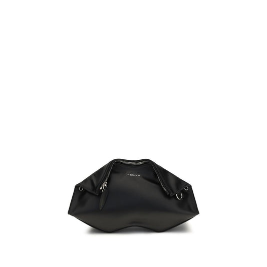 Schwarze Bos Taurus Kalbsleder Clutch