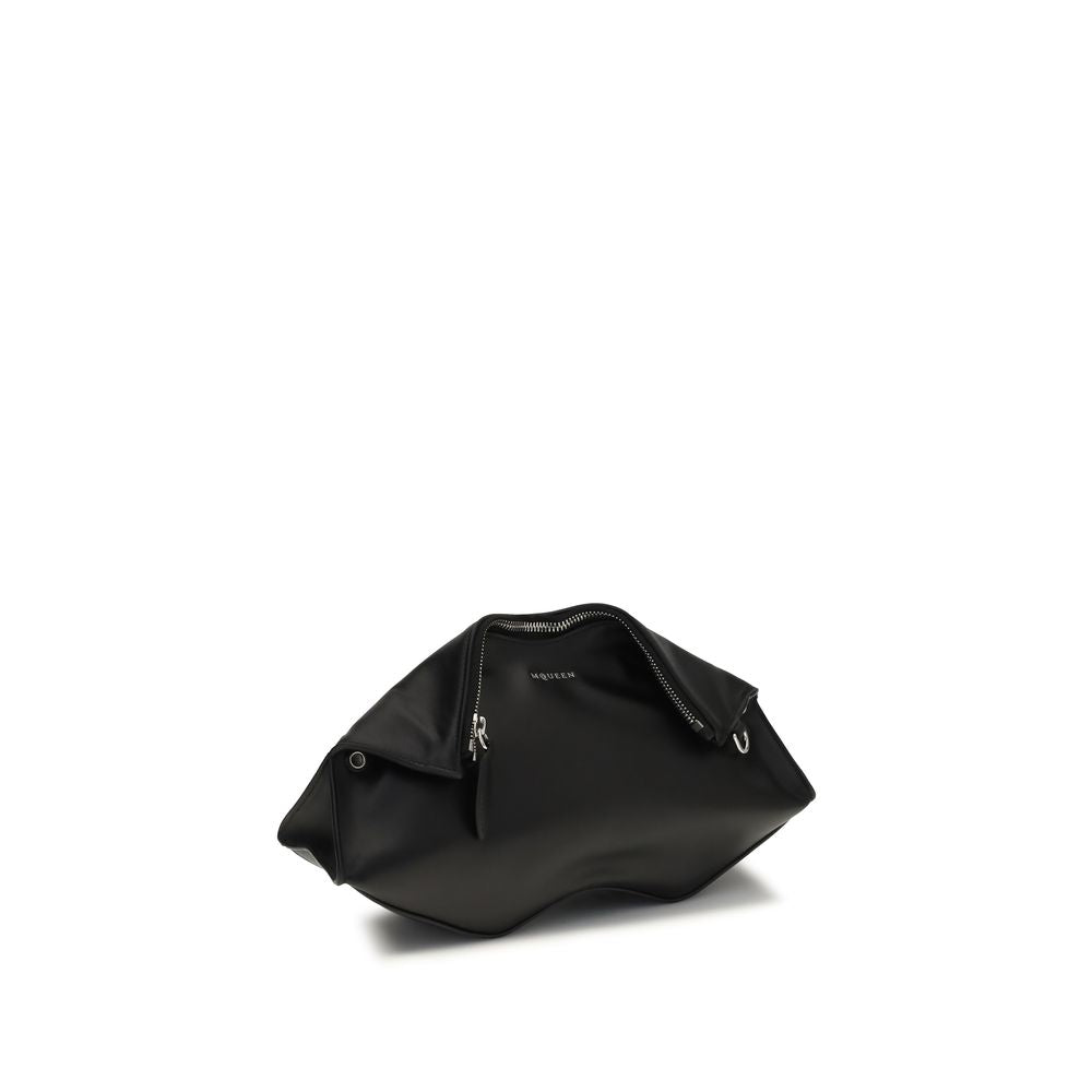 Schwarze Bos Taurus Kalbsleder Clutch