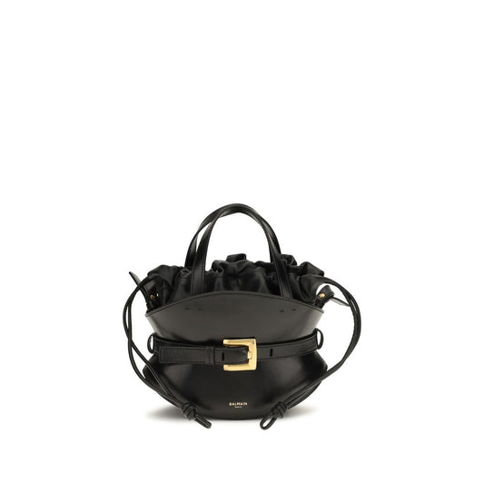 Schwarze Bos Taurus Kalbsleder Schultertasche