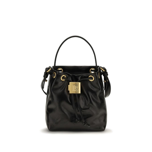 Schwarze Kalbsleder Bos Taurus Bucket Bag