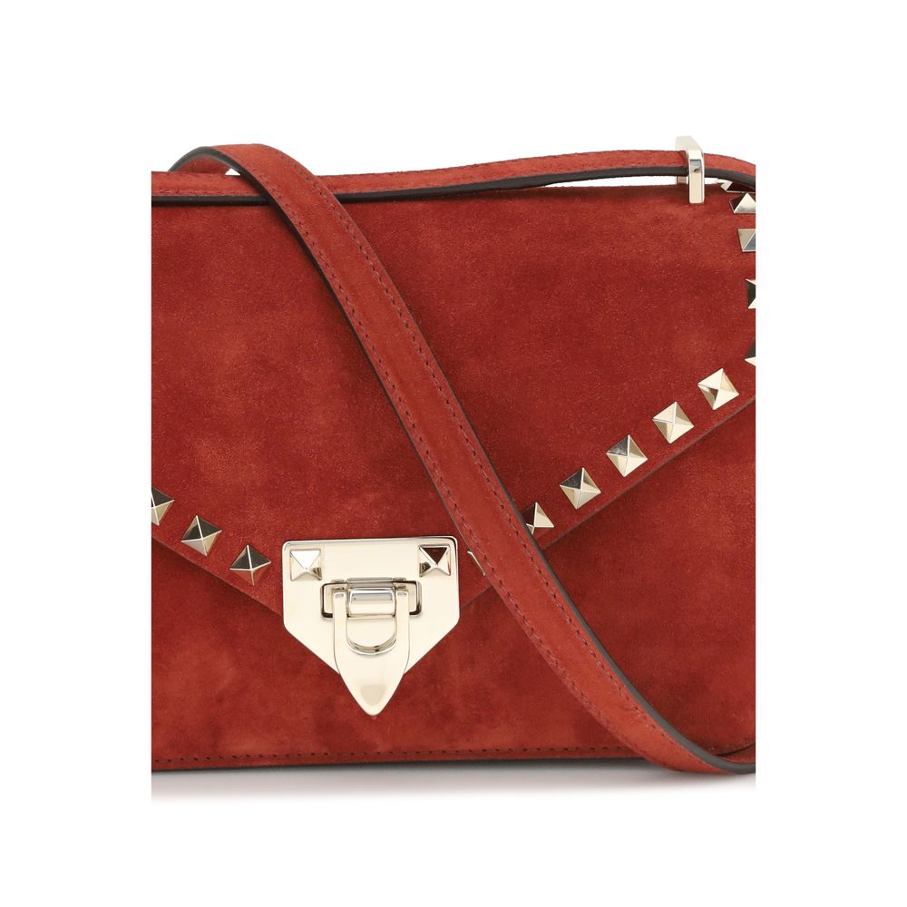 Schultertasche aus mehrfarbigem Wildleder