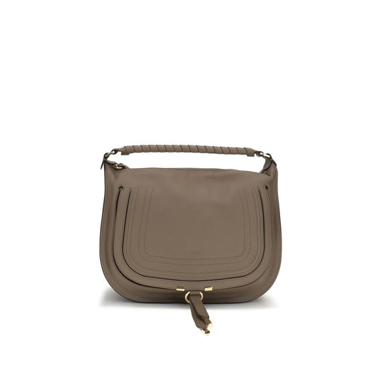 Beige Kalbsleder Bos Taurus Schultertasche