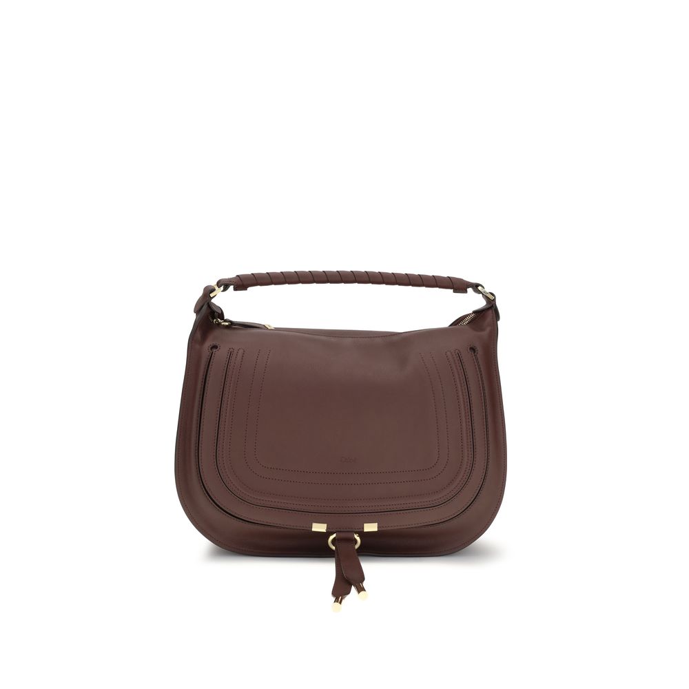 Brown calf leather Bos Taurus shoulder bag
