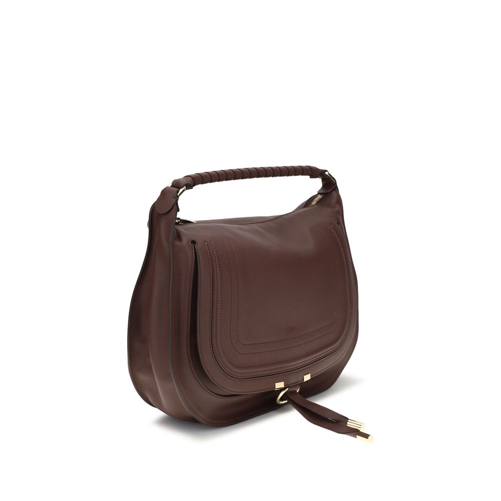 Brown calf leather Bos Taurus shoulder bag