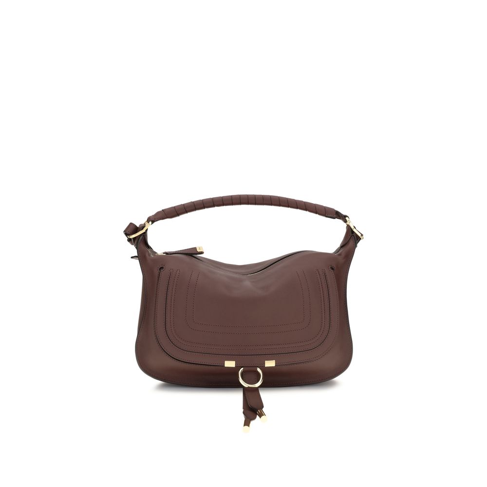 Shoulder bag Bos Taurus in bordeaux calfskin