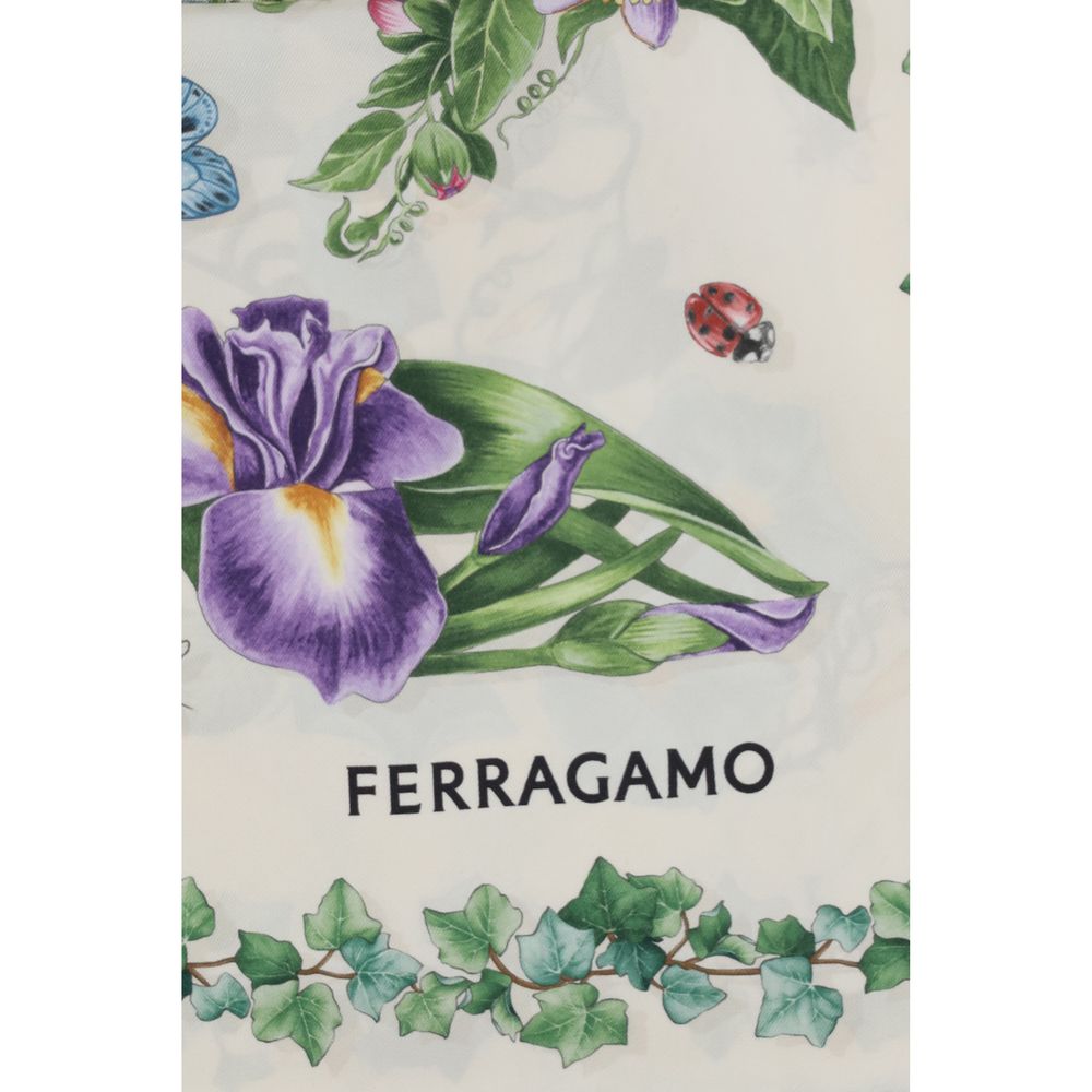 Multicolored silk scarf