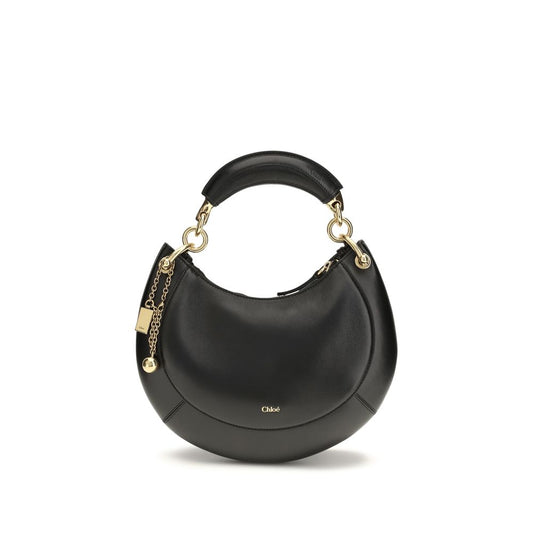 Black Bos Taurus Calf Leather Shoulder Bag
