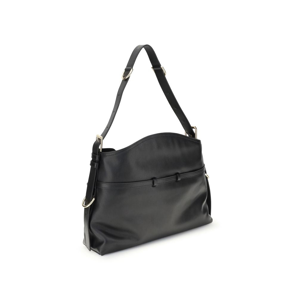 Black calf leather Bos Taurus handbag