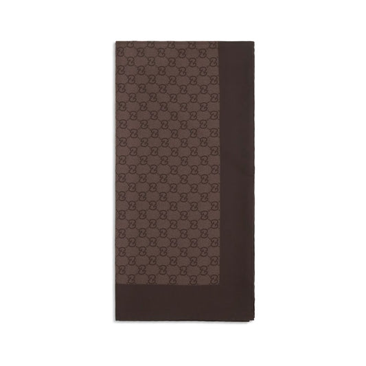 Brown silk scarf