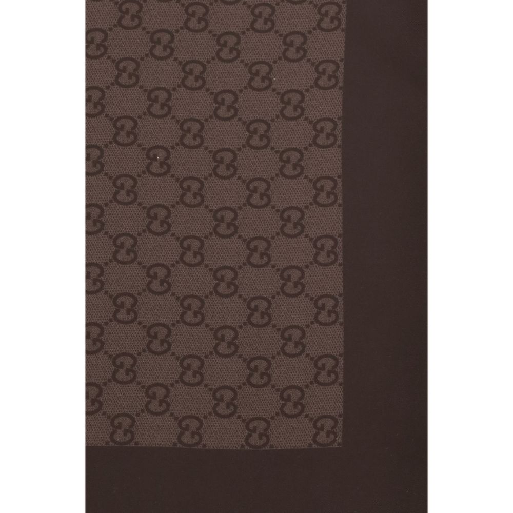 Brown silk scarf