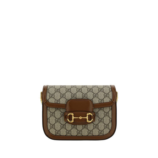 Brown polyethylene handbag