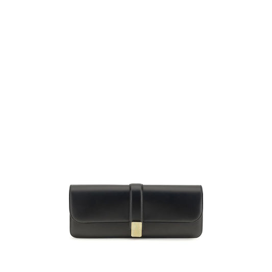 Black Bos Taurus calfskin clutch