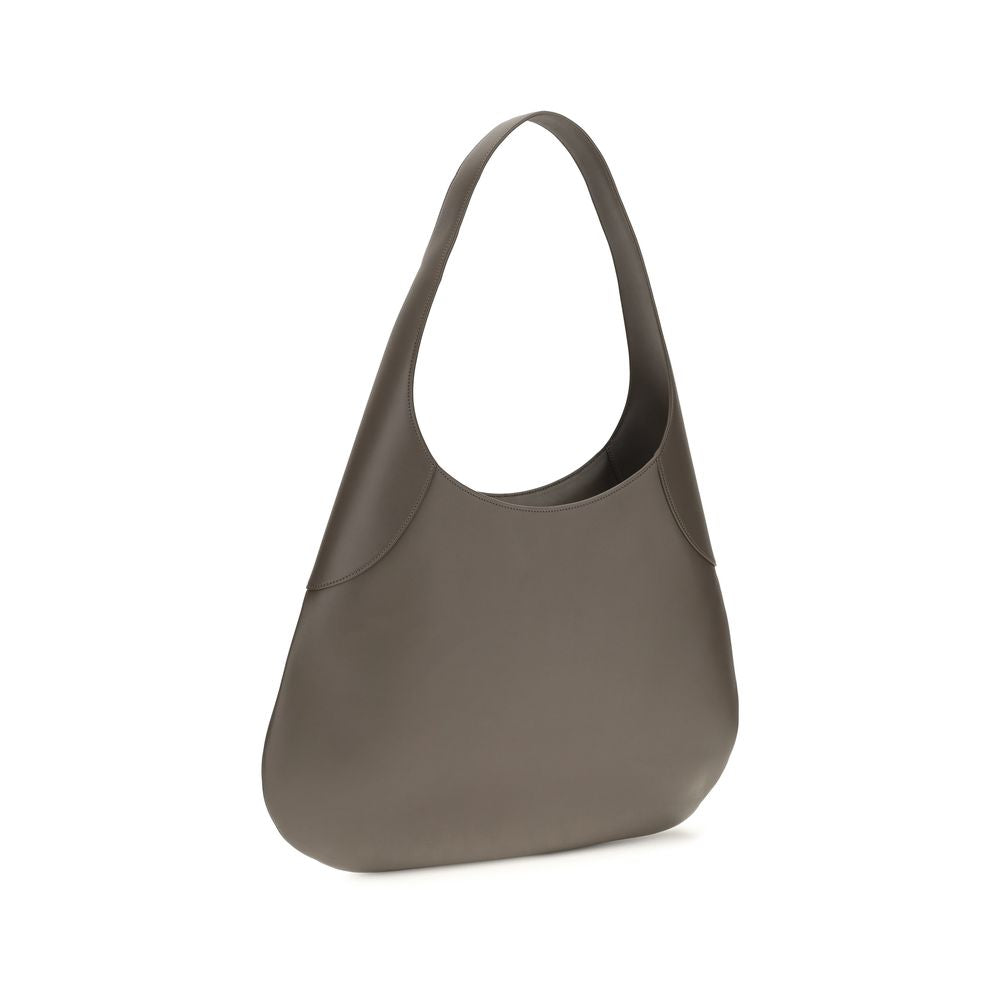 Graue Kalbsleder Bos Taurus Schultertasche