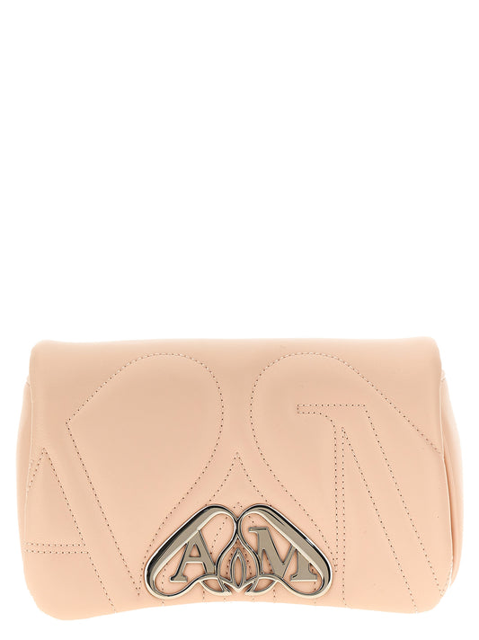Beige Lambskin Crossbody Bag