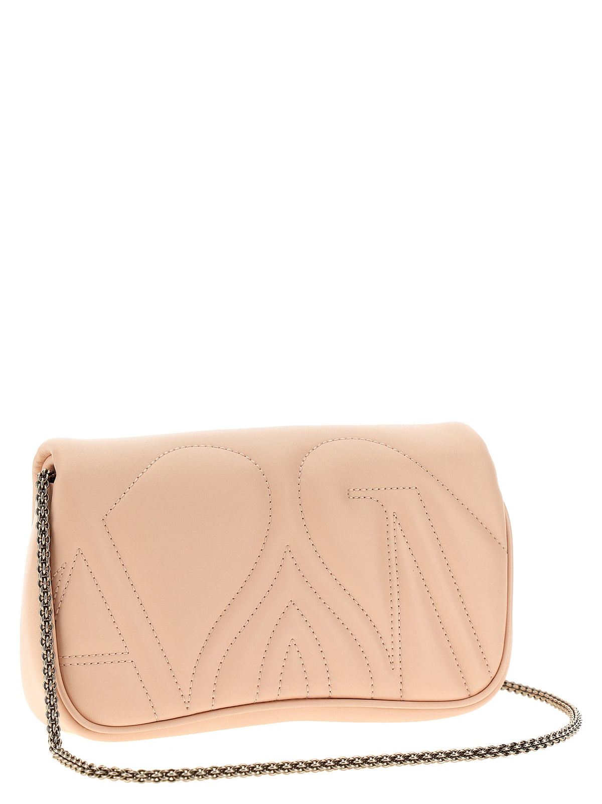 Beige Lammleder Crossbody Bag