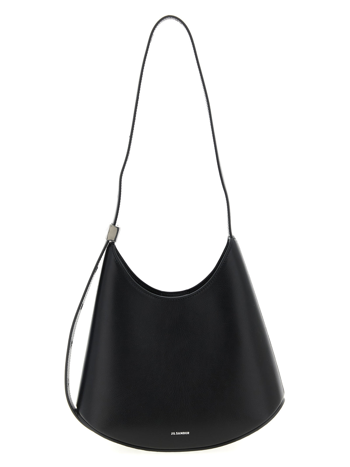 Schwarze Schultertasche aus Rindsleder