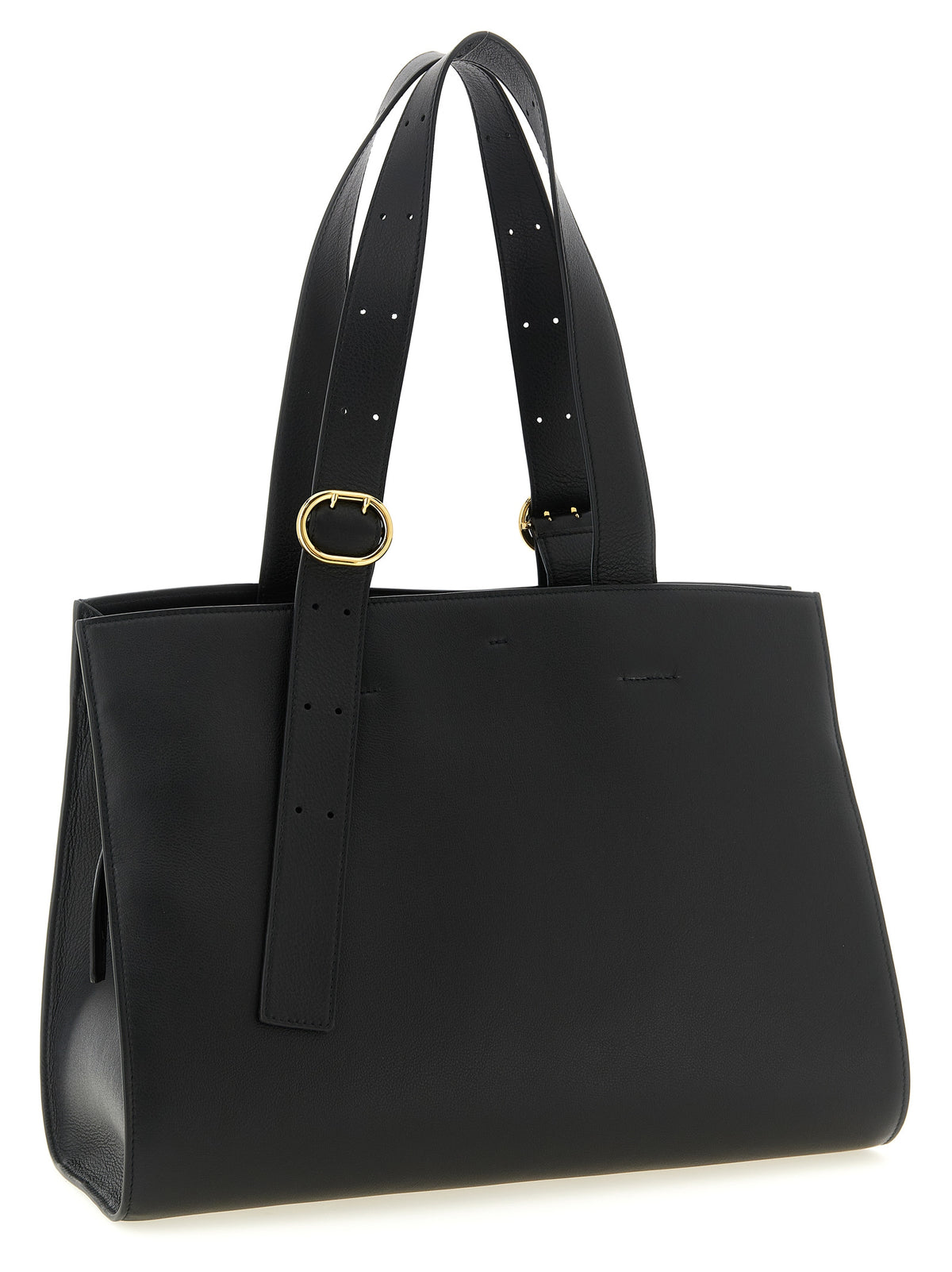 Black calf leather bag