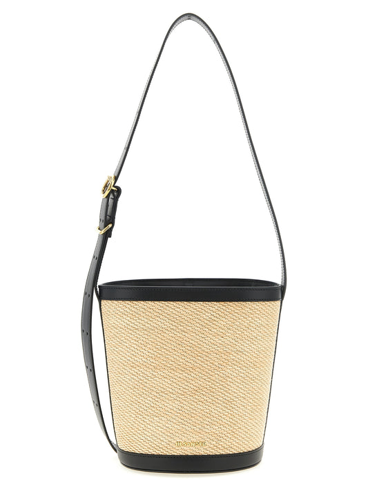 Shoulder bag in multicoloured polyamide