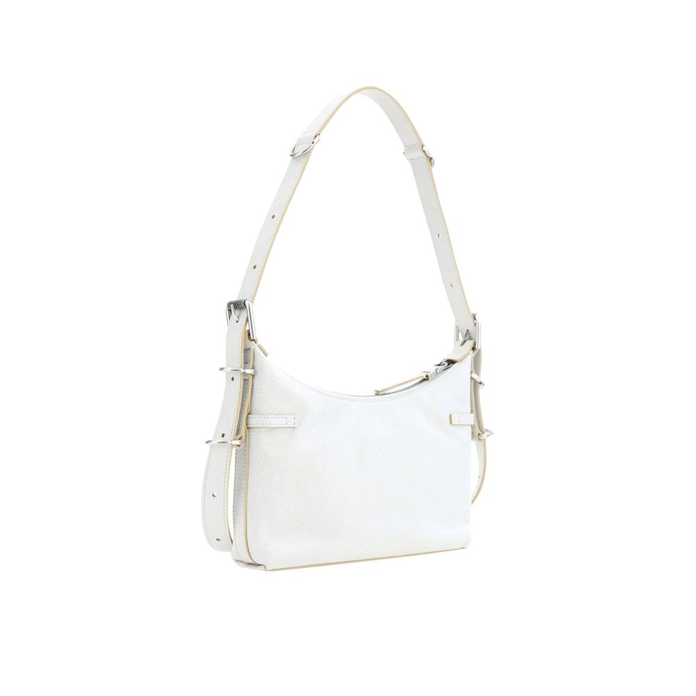 Weiße Leder Schultertasche