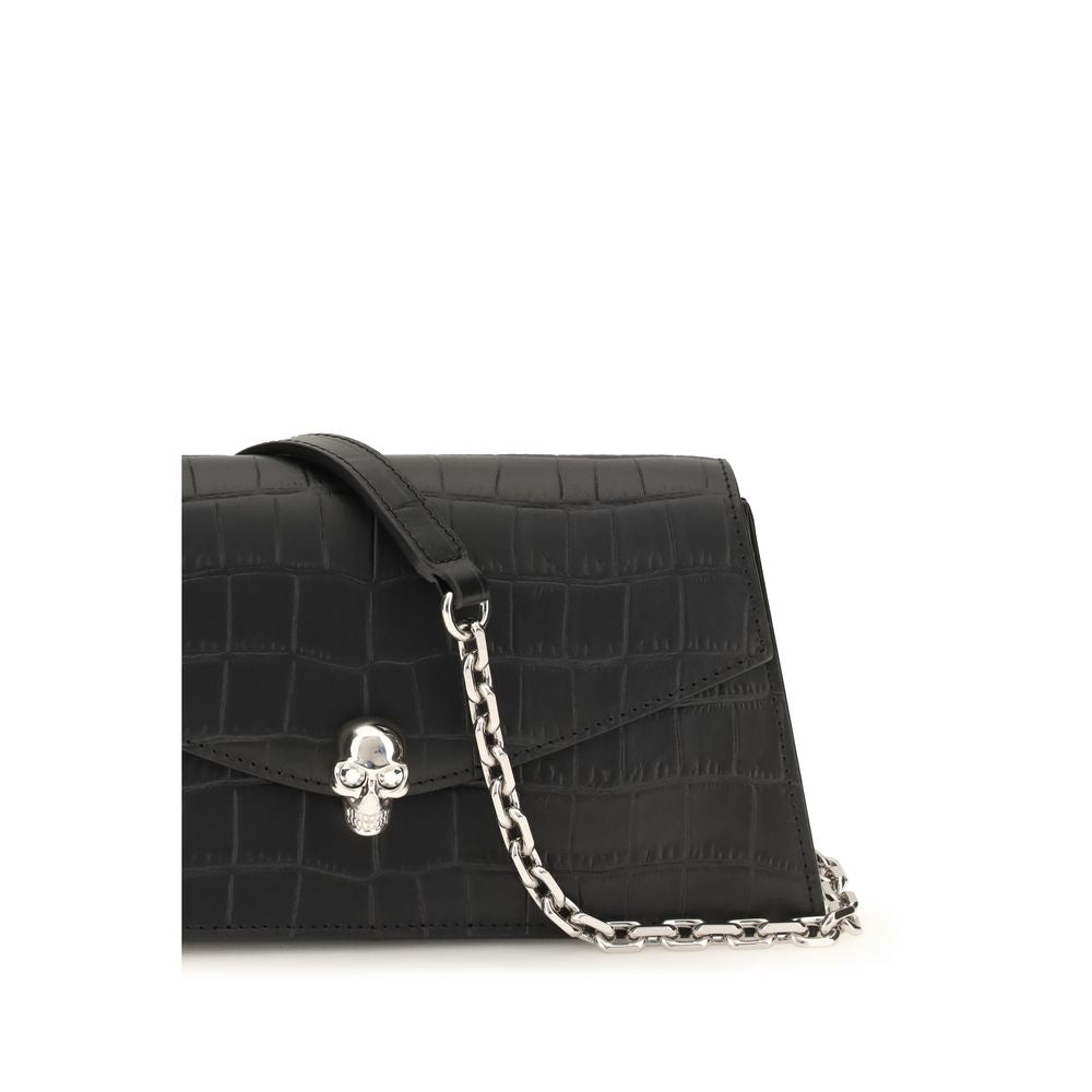 Black Bos Taurus Calf Leather Shoulder Bag